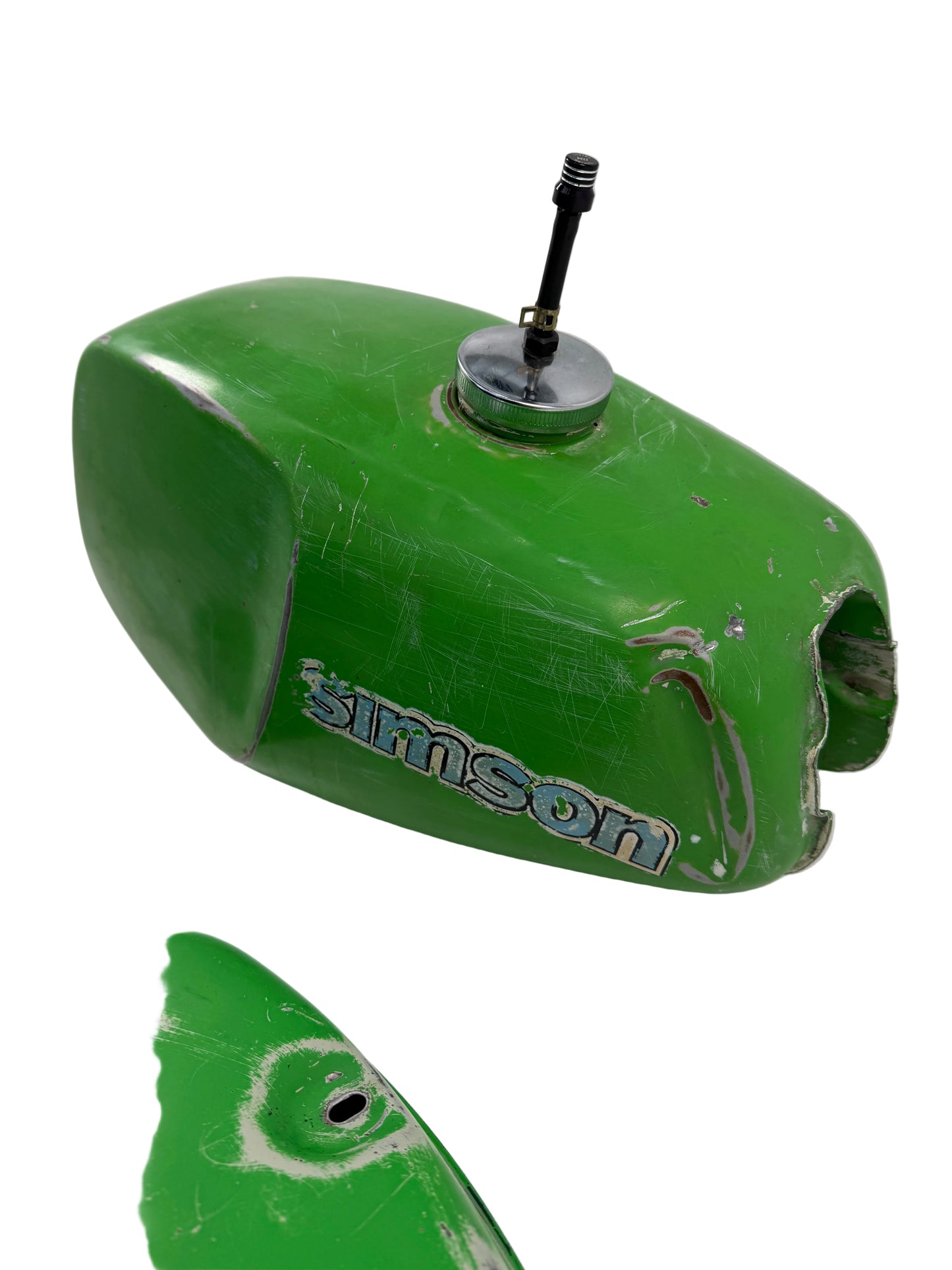 Büffel Tankset Grün - Originallack - inkl. Tankdeckel