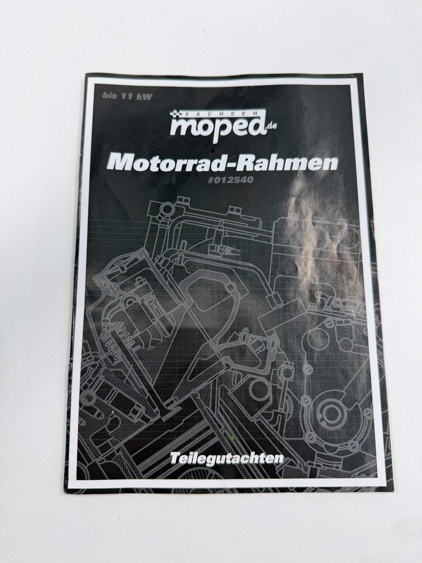 Hauptrahmen S51 - Gutachten bis 11Kw - Sachsenmoped