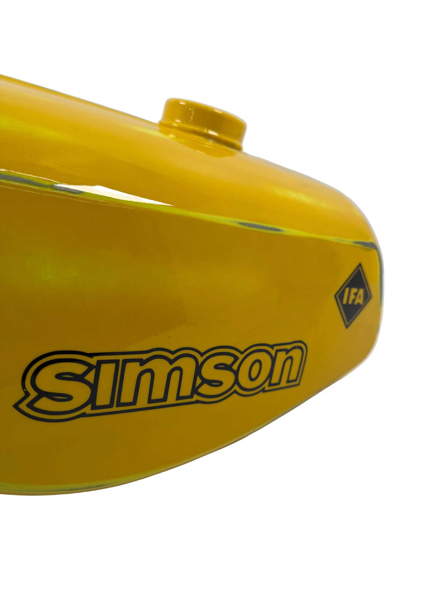 Tank Pulverbeschichtet - Originaloptik - Gelb / Patina