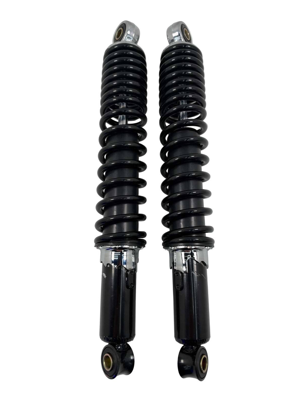 Stoßdämpfer 340mm Länge - Chrom / Schwarz