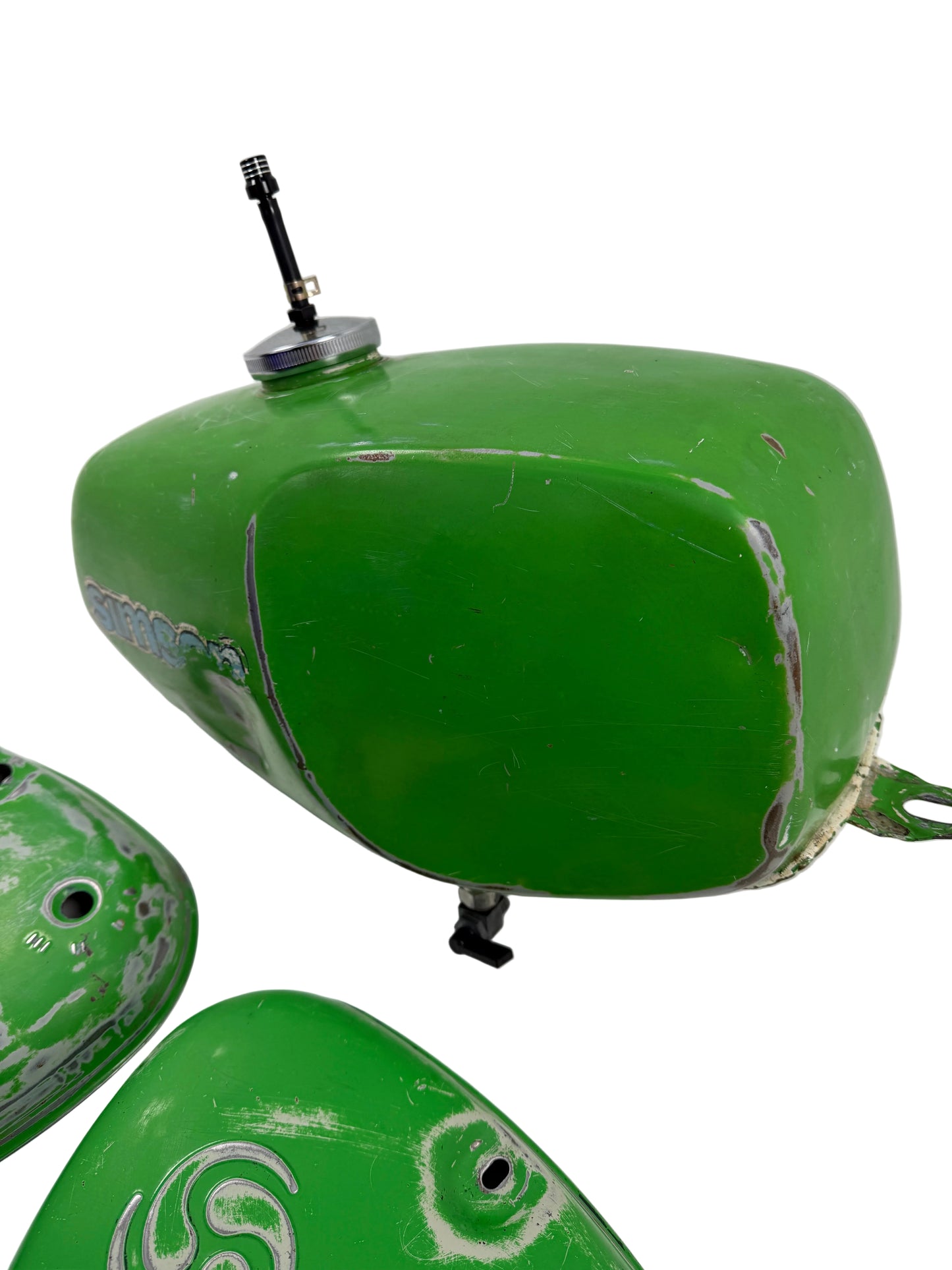 Büffel Tankset Grün - Originallack - inkl. Tankdeckel