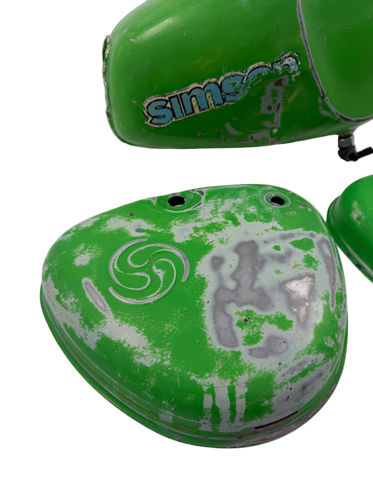 Büffel Tankset Grün - Originallack - inkl. Tankdeckel