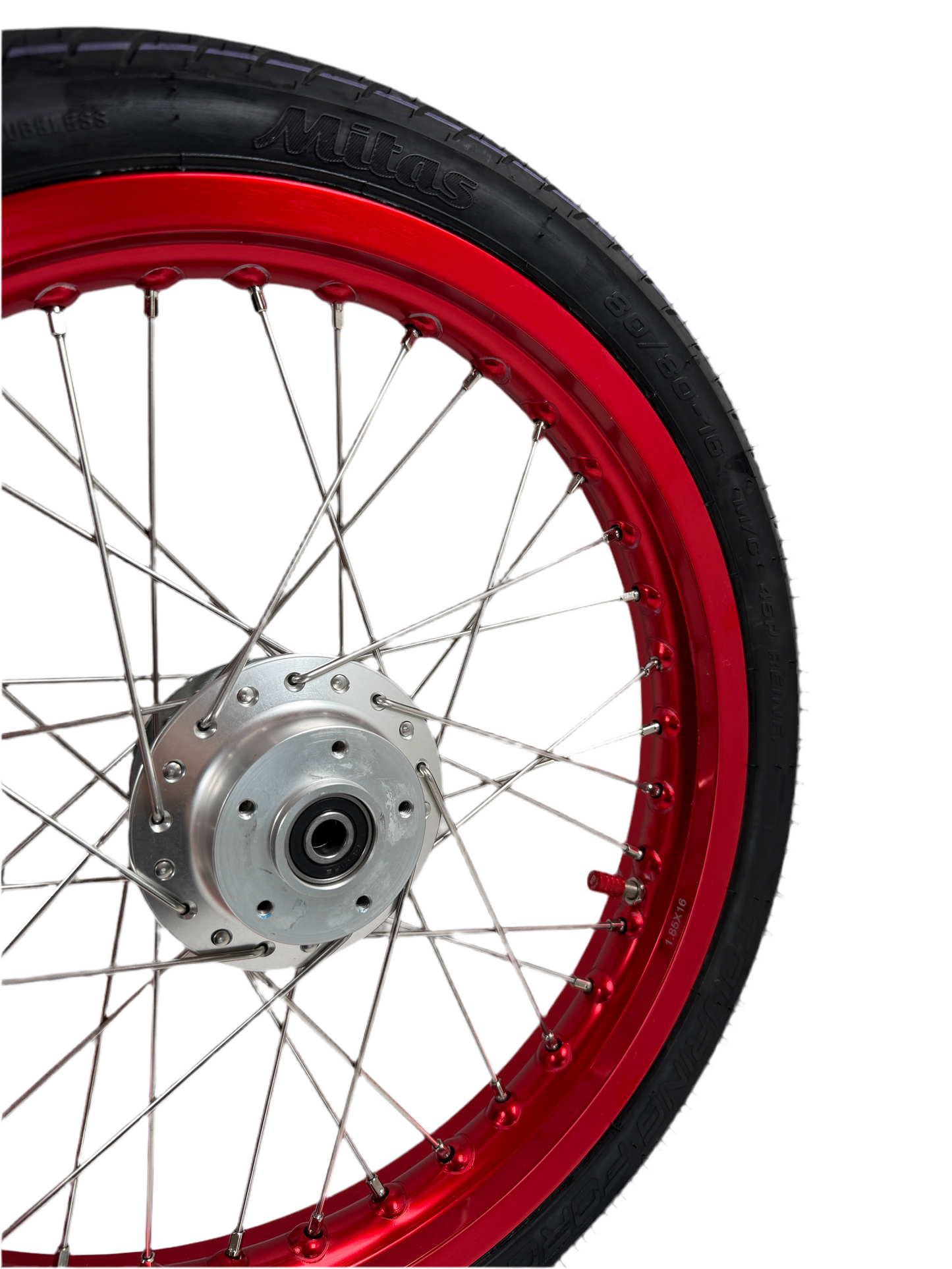Kompletträder - 1.85x16 | 2.15x16 - Rot Eloxiert