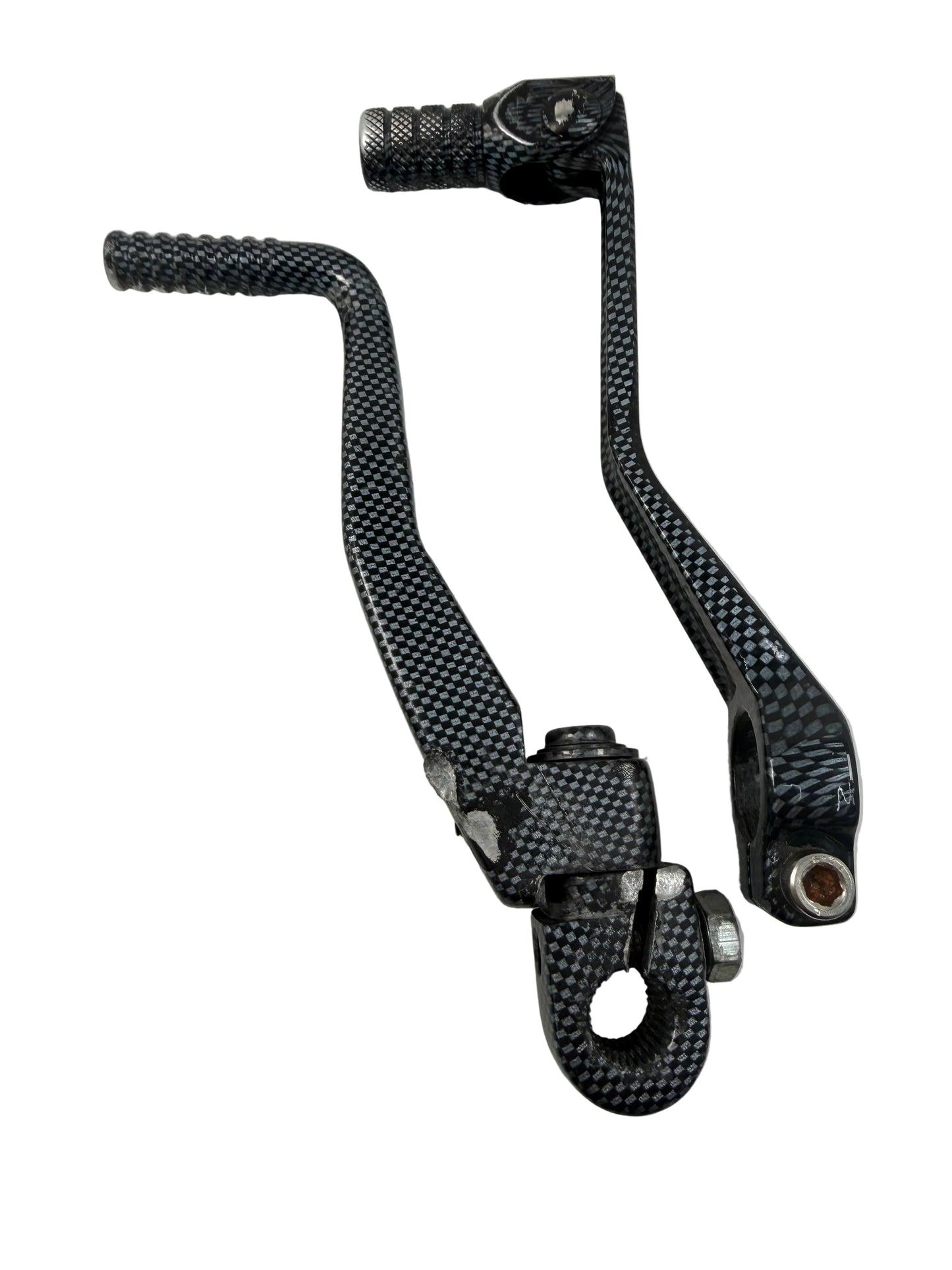 MZA Kickstarter + Schalthebel - Carbon Optik