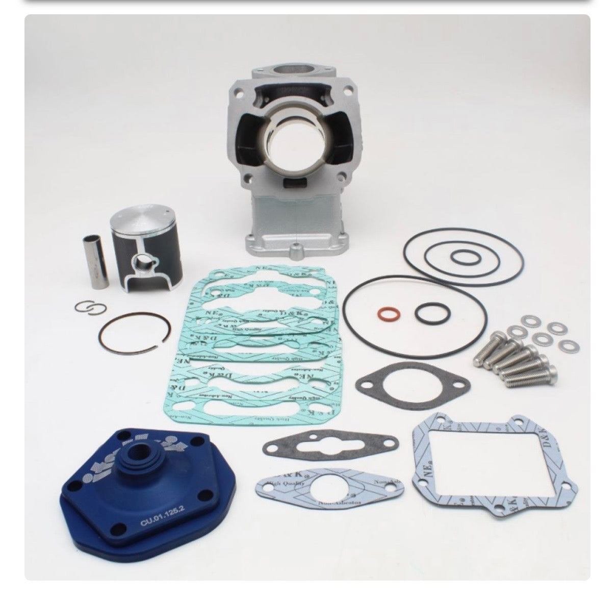 ITALKIT ZYLINDERKIT 125CCM ( 54MM ) F. ROTAX 122 / PZ CNC MOTORGEHÄUSE - NEUWARE