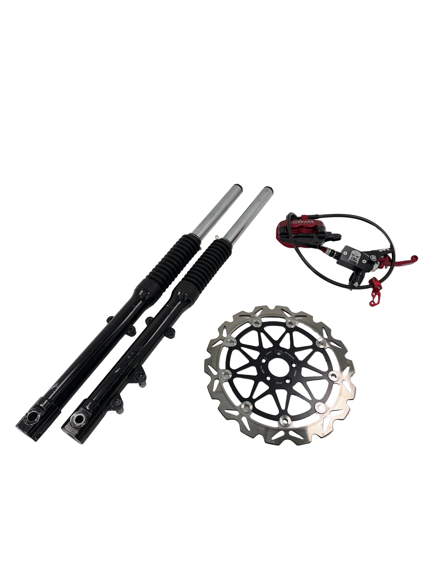 PZ Scheibenbremse - 280mm Scheibe - ZAP Hebel Rot - inkl. Gutachten