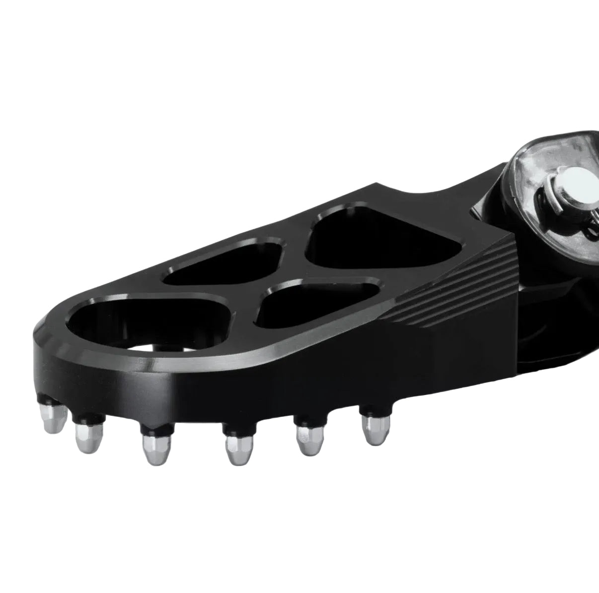Fußrastenträger (klappbar) – Racing Edition schwarz - Neuware