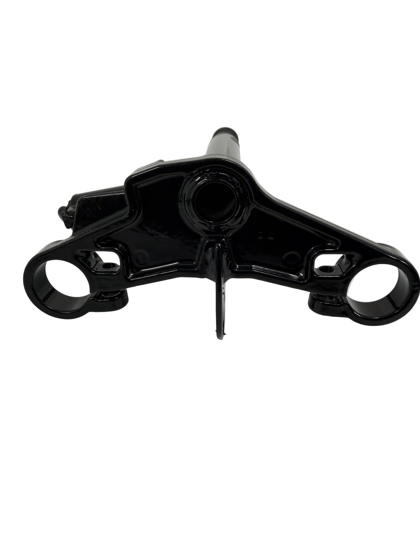 Gabelführung / Gabelbrücke unten mit Steuerrohr - frisch gepulvert