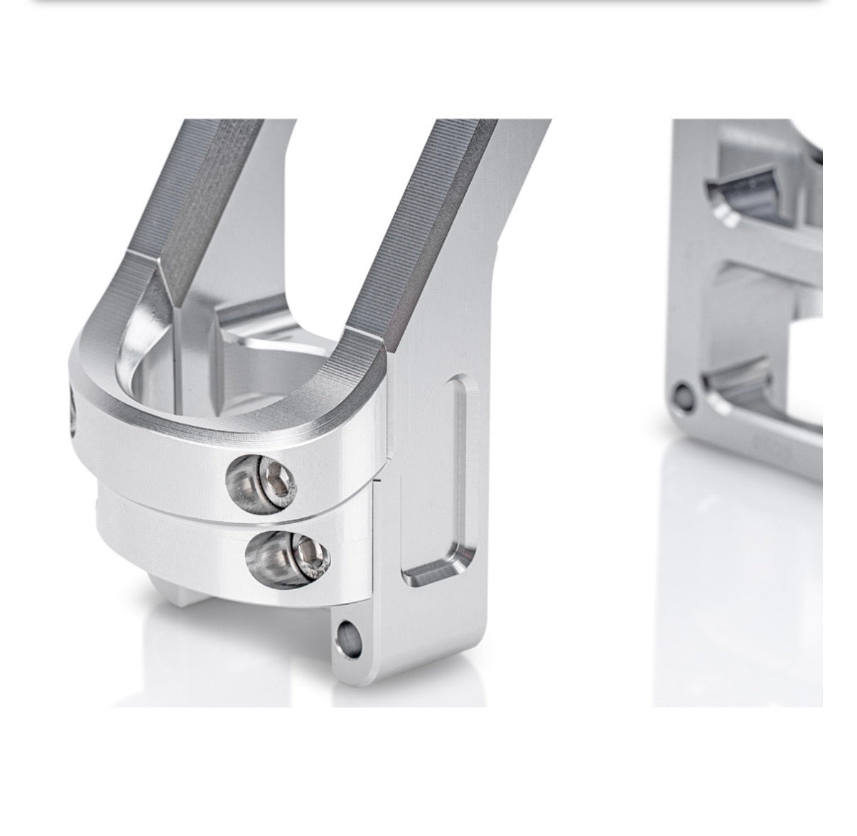 PZ-TUNING CNC GABELVERSTEIFUNG MIT TEILEGUTACHTEN SILBER FÜR SIMSON S50, S51, S70, S53, S83 - NEUWARE
