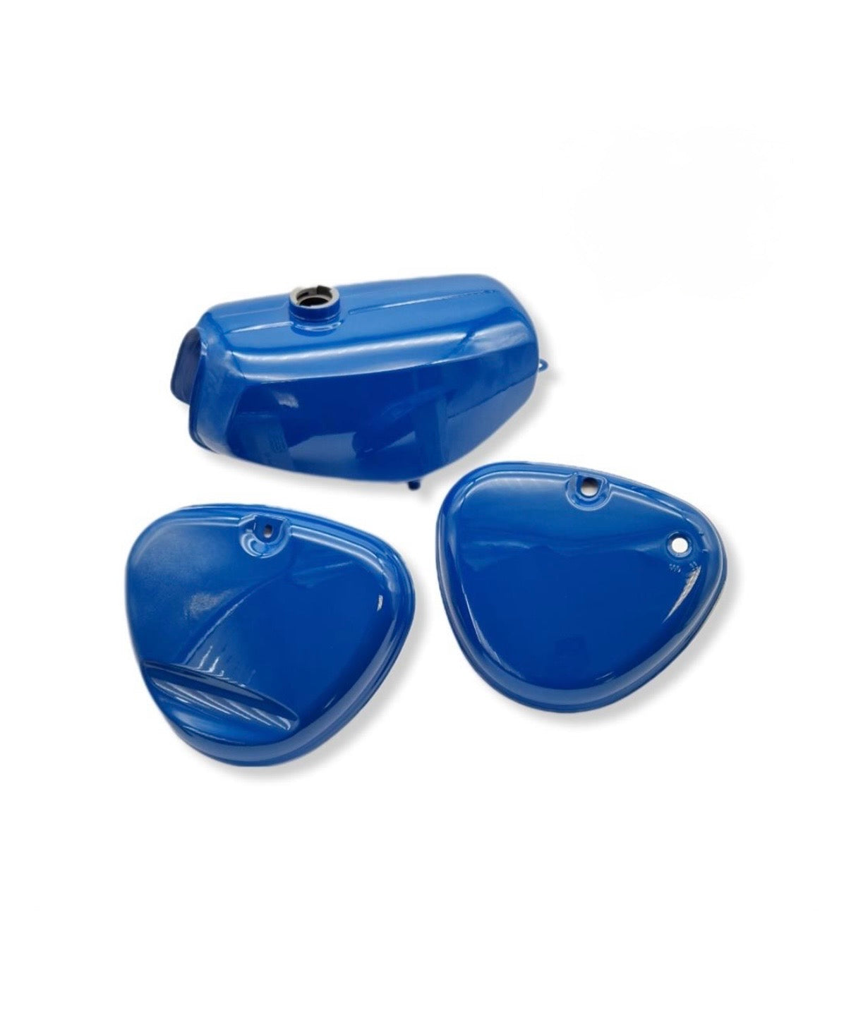 Enduro Tank + Seitendeckel Tankset Lackset Saftgrün S51E, S70E - Neuware