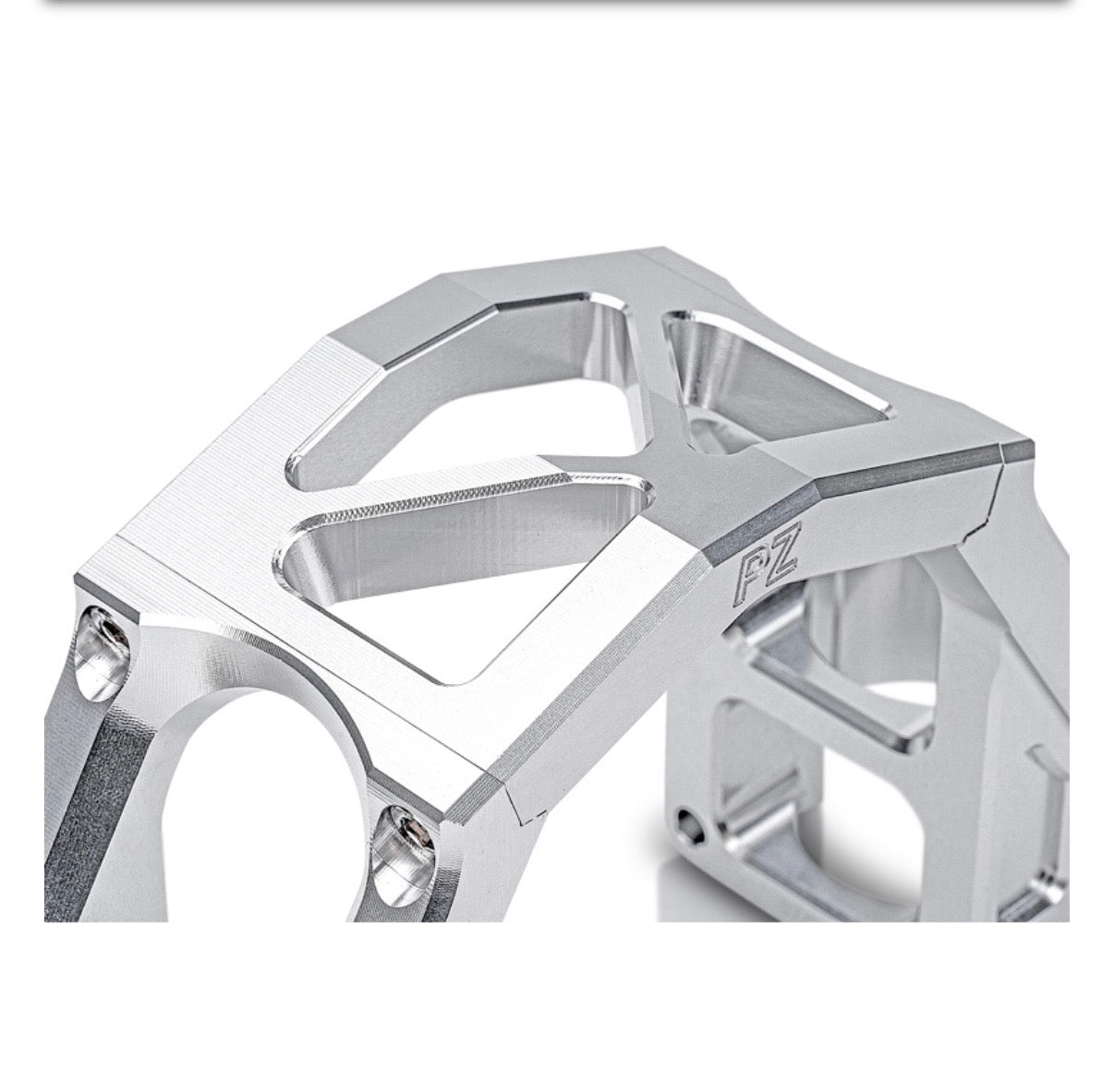 PZ-TUNING CNC GABELVERSTEIFUNG MIT TEILEGUTACHTEN SILBER FÜR SIMSON S50, S51, S70, S53, S83 - NEUWARE