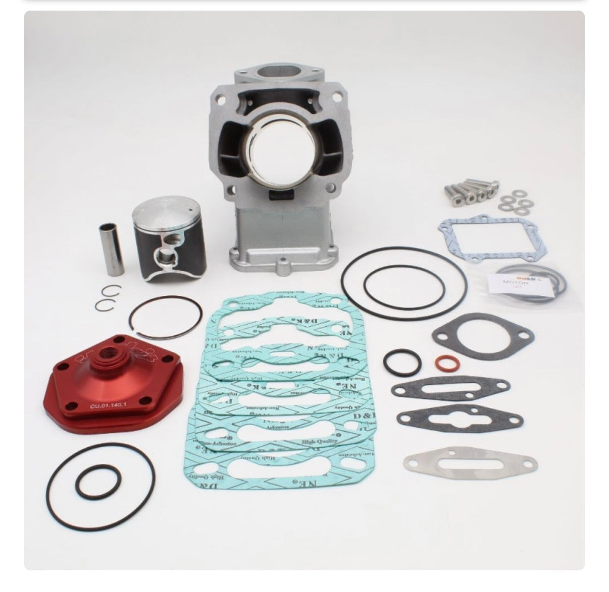 ITALKIT ZYLINDERKIT 140CCM ( 57MM ) F. ROTAX 122 / PZ CNC MOTORGEHÄUSE - NEUWARE