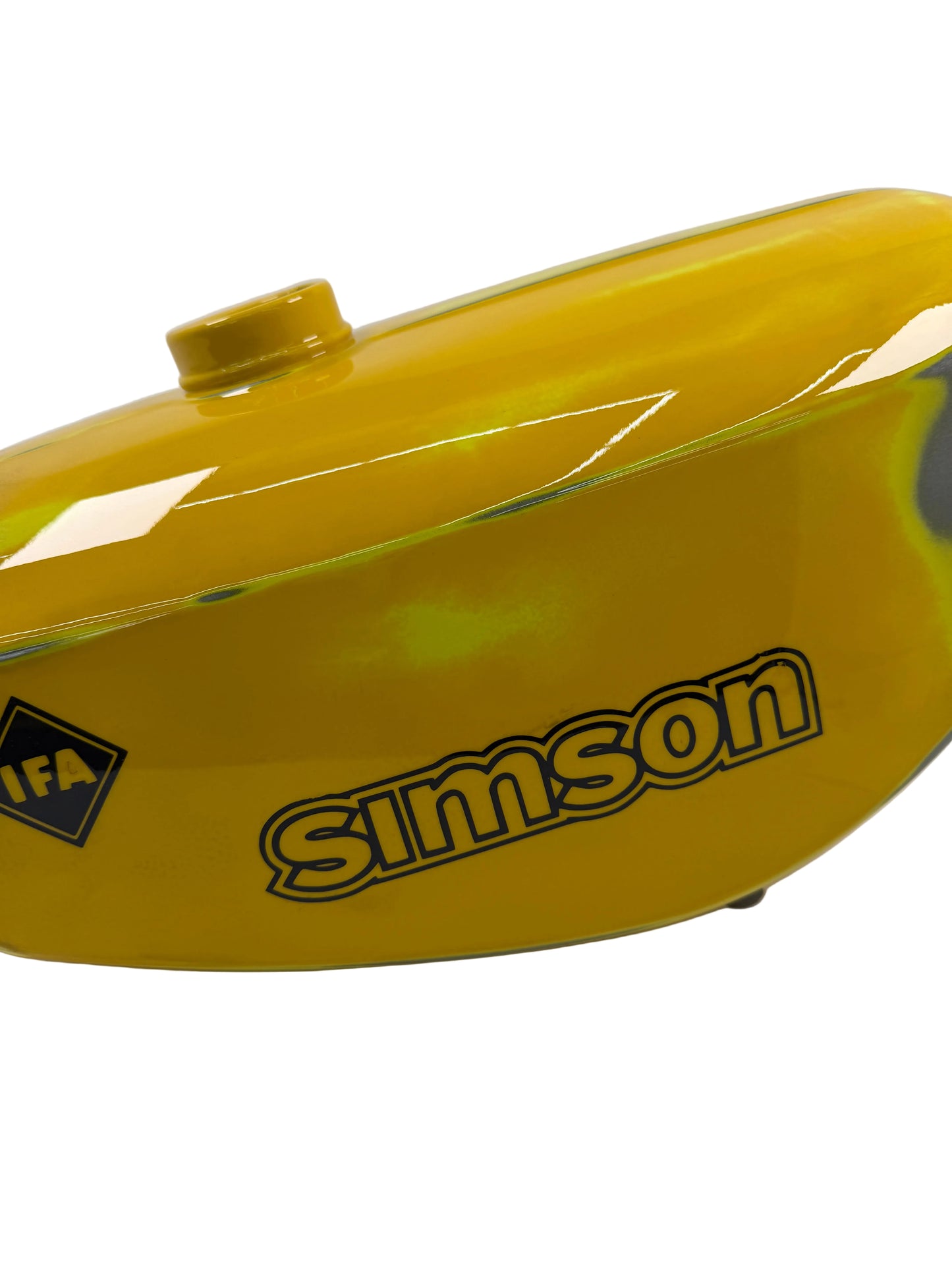 Tank Pulverbeschichtet - Originaloptik - Gelb / Patina