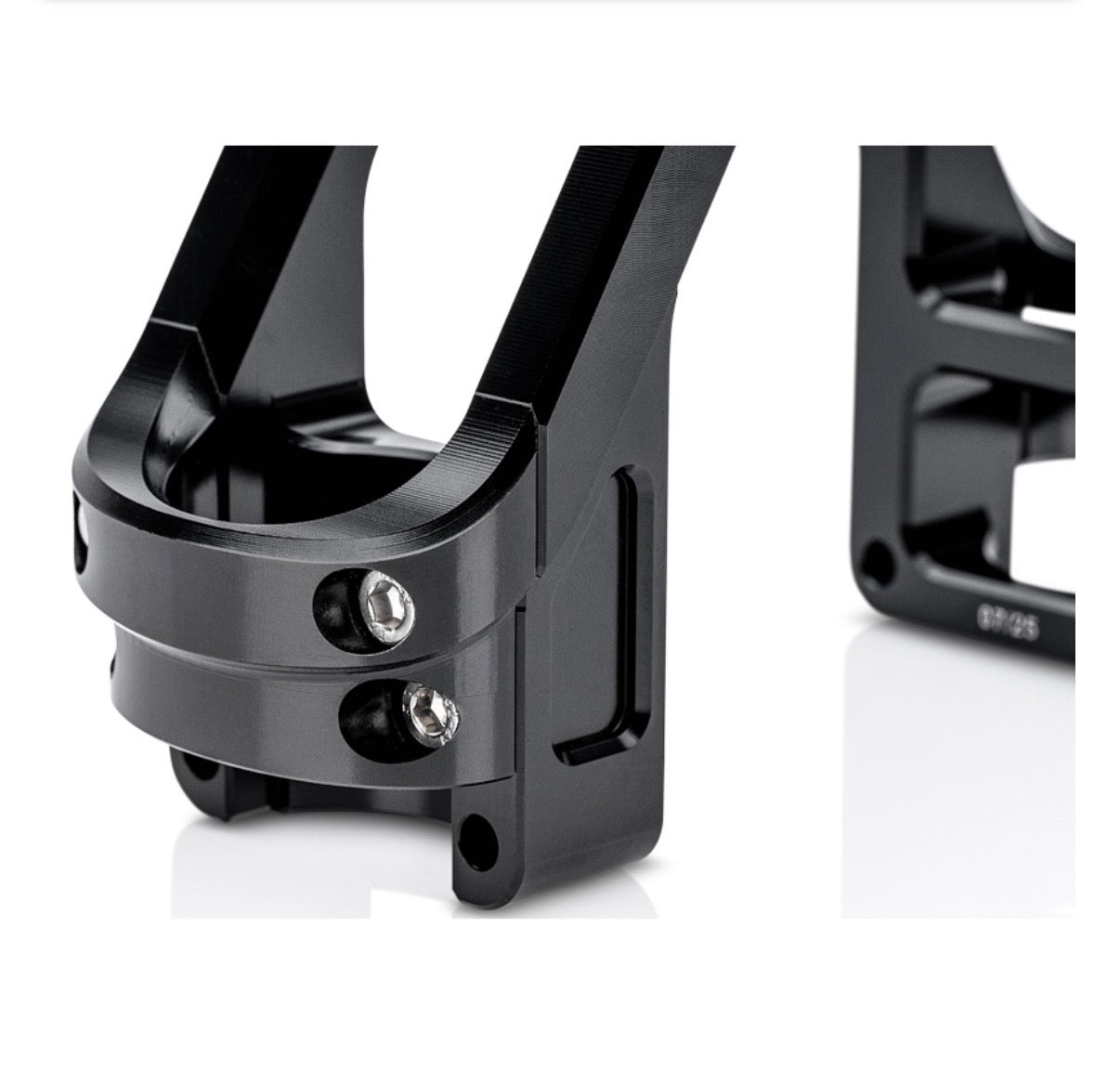 PZ-TUNING CNC GABELVERSTEIFUNG MIT TEILEGUTACHTEN SCHWARZ FÜR SIMSON S50, S51, S70, S53, S83 - NEUWARE