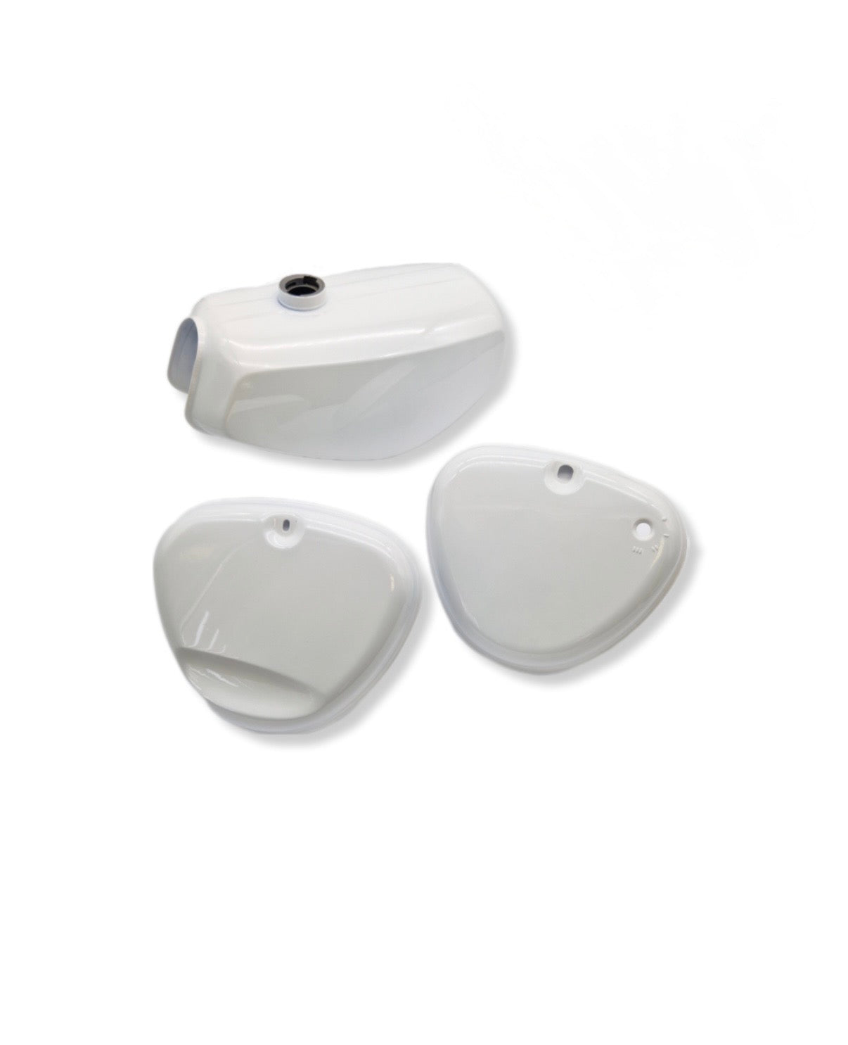 Enduro Tank + Seitendeckel Tankset Lackset Saftgrün S51E, S70E - Neuware