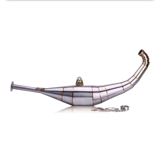 RENNAUSPUFF MTX 130 "DICKE BERTA" EDELSTAHL - NEUWARE