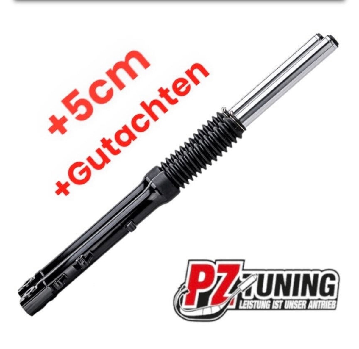 PZ SCHEIBENBREMSTELEGABEL LANGE VERSION (+5CM) MIT TEILEGUTACHTEN SCHWARZ - NEUWARE