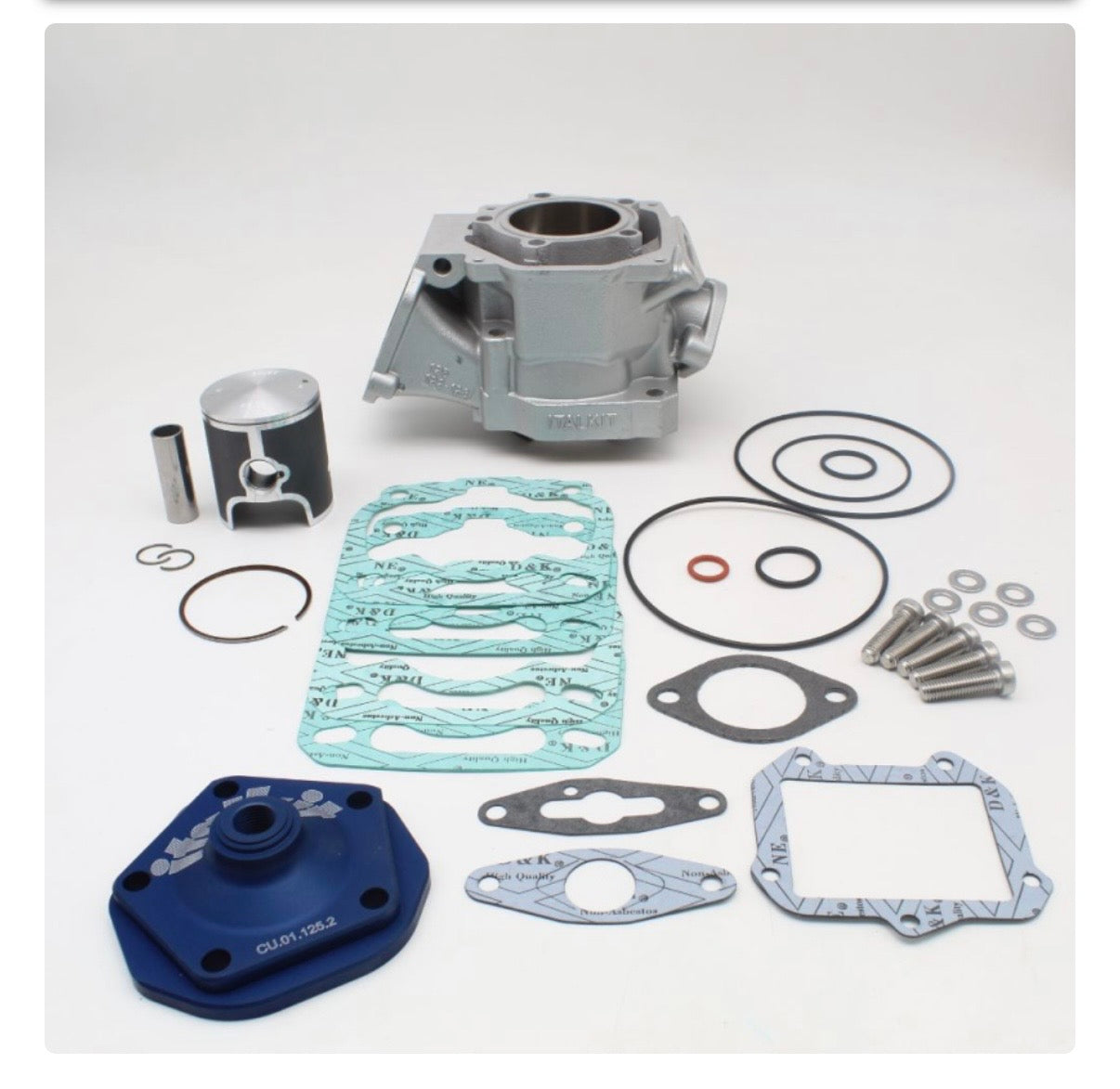 ITALKIT ZYLINDERKIT 125CCM ( 54MM ) F. ROTAX 122 / PZ CNC MOTORGEHÄUSE - NEUWARE