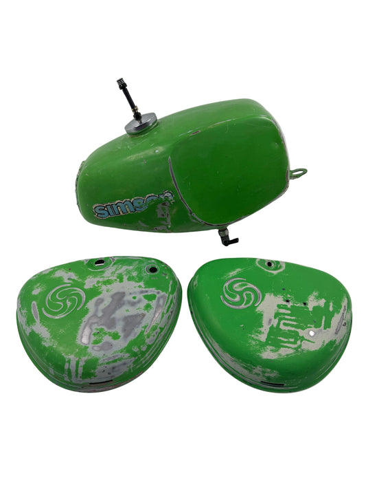 Büffel Tankset Grün - Originallack - inkl. Tankdeckel