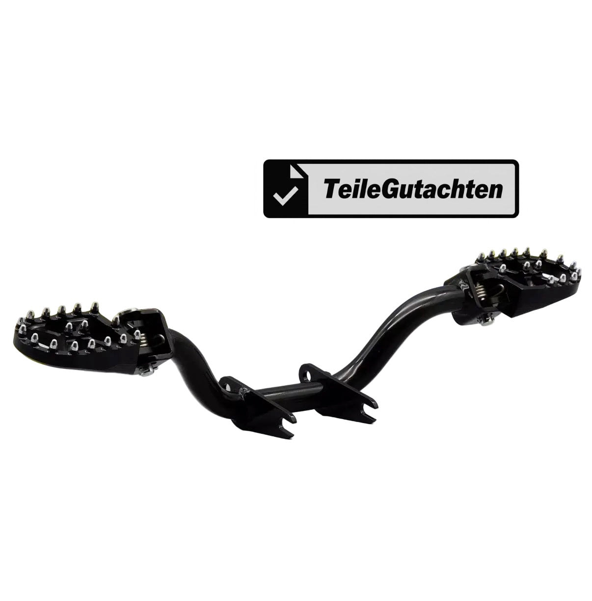 Fußrastenträger (klappbar) – Racing Edition schwarz - Neuware