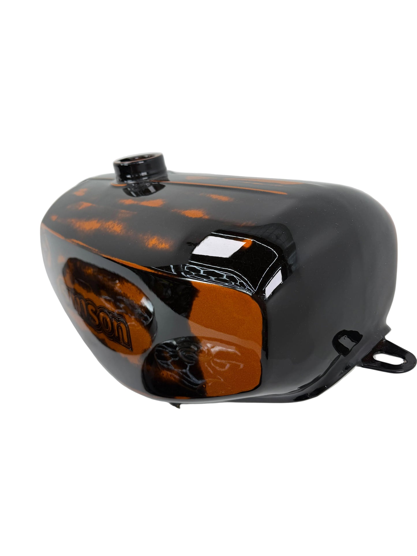 Tankset Schwarz / Orange - Retro look - frisch gepulvert