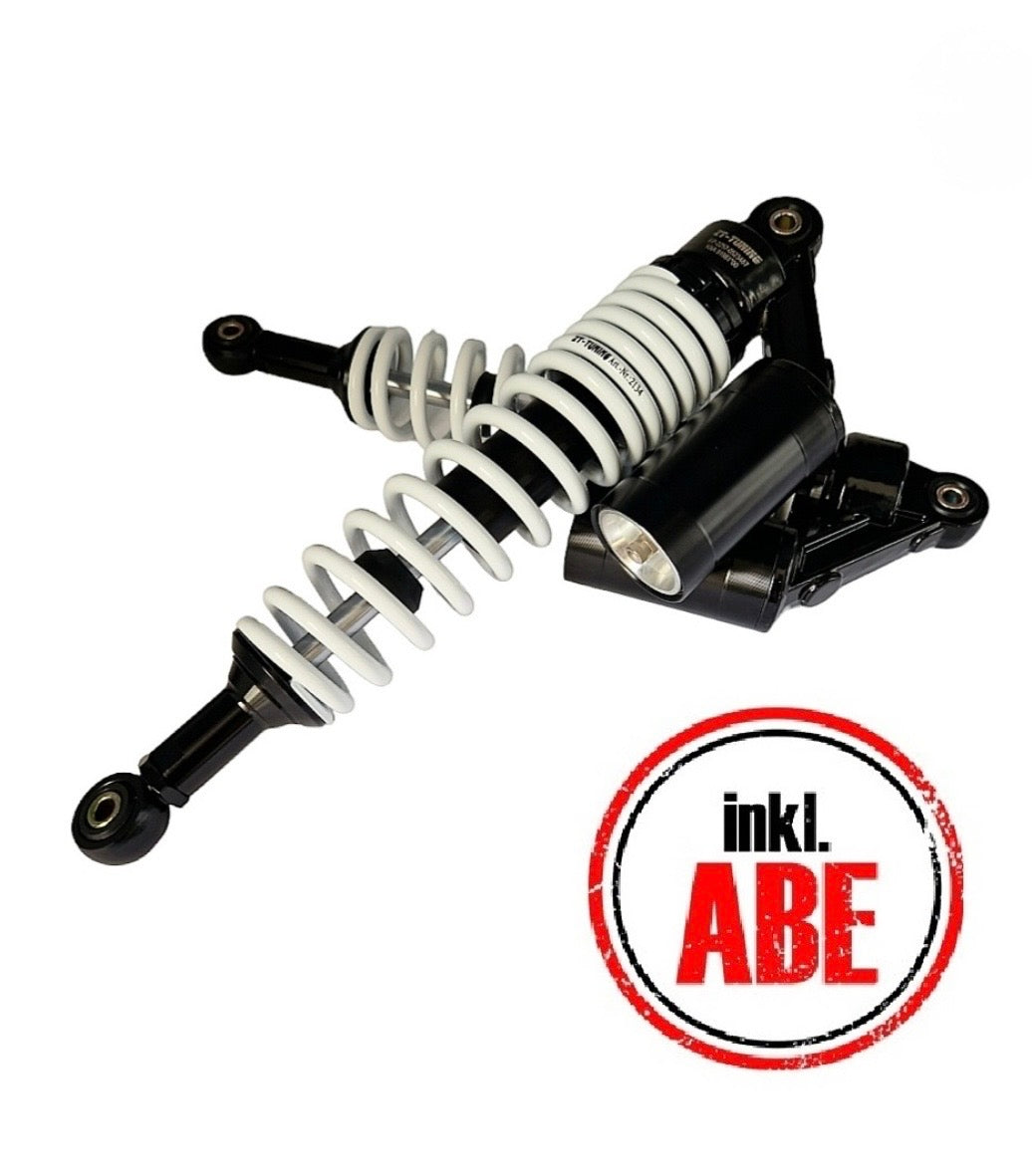 Performance Federbeine Set S50, S51, S70 Enduro Stoßdämpfer Set (2 Stk.) 360mm schwarz - Neuware