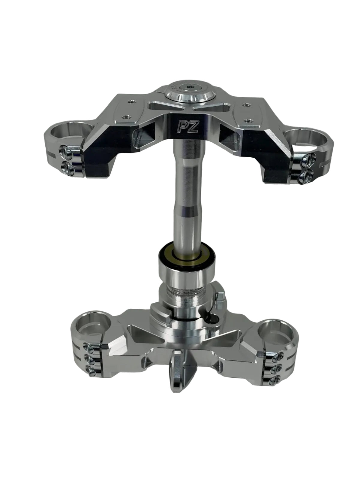 PZ CNC Gabelbrücke - Gen. 2 Silber Eloxiert - inkl. Gutachten