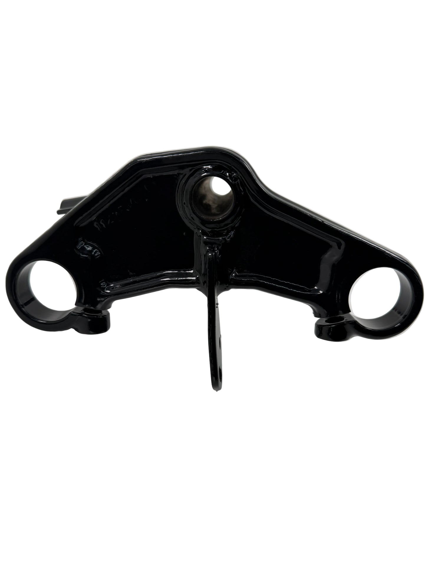 Gabelführung / Gabelbrücke unten mit Steuerrohr - frisch gepulvert