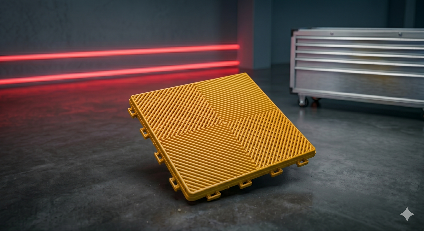Klickfliesen - 40x40cm, für Werkstatt, Garage, Show-Room - Neuware